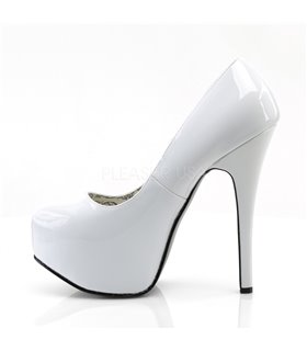 Plateau Pumps TEEZE-06 - Lack Weiß Plateau Pumps TEEZE-06 - Lack Weiß
