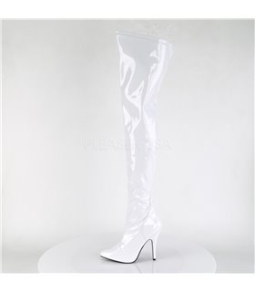 Overknee Stiefel SEDUCE-3000 - Lack Weiß Overknee Stiefel SEDUCE-3000 - Lack Weiß