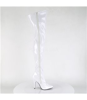 Overknee Stiefel SEDUCE-3000 - Lack Weiß