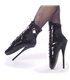 Fetish Heels BALLET-1025 - Lack Schwarz