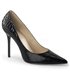 Pleaser Pumps CLASSIQUE-20SP Schwarz Snake-Print Leder