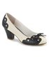 Retro Pumps WIGGLE-17 - Creme/Schwarz