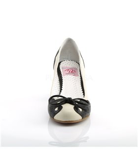 Retro Pumps WIGGLE-17 - Creme/Schwarz