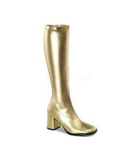 Retro Stiefel GOGO-300 - PU Gold Retro Stiefel GOGO-300 - PU Gold