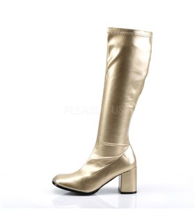 Retro Stiefel GOGO-300 - PU Gold Retro Stiefel GOGO-300 - PU Gold