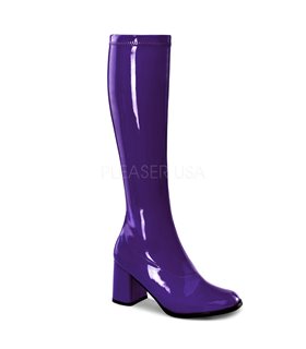 Retro Stiefel GOGO-300 - Lack Lila Retro Stiefel GOGO-300 - Lack Lila