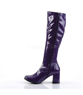 Retro Stiefel GOGO-300 - Lack Lila Retro Stiefel GOGO-300 - Lack Lila