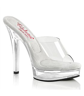 MAJESTY-501 Plateau Pantoffelette - Transparent/Weiß | Fabulicious
 MAJESTY-501 Plateau Pantoffelette - Transparent/Weiß | Fabulicious