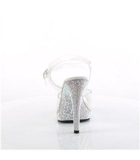 GLORY-508DM High Heels Sandalette - Klar/Silber | Fabulicious High Heels
 GLORY-508DM High Heels Sandalette - Klar/Silber | Fabulicious High Heels