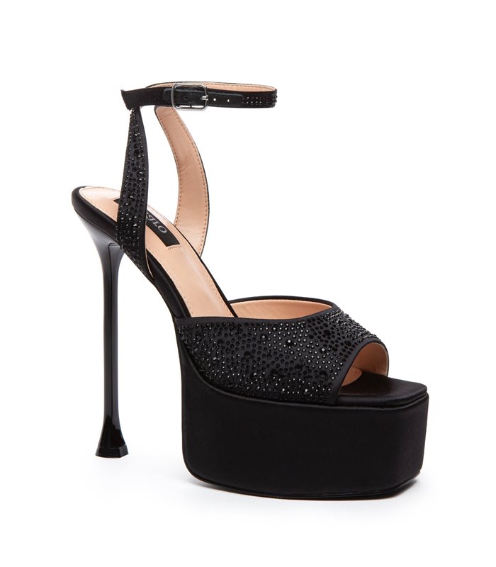 Giaro platform sandal Gala black
