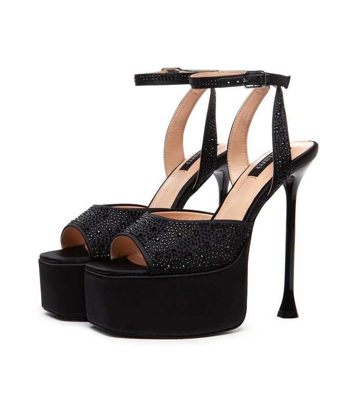Giaro platform sandal Gala black