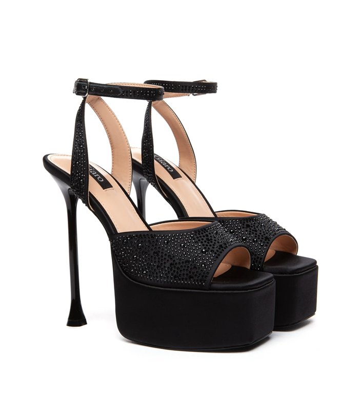Giaro platform sandal Gala black