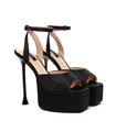 Giaro platform sandal Gala black