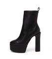 Giaro Plateau Stiefelette Bamara Schwarz Matt