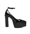 Giaro Platform Sandalen Stylet Zwart Lakleer