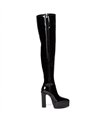Giaro platform boots Saphina black shiny