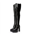 Giaro Plateau Stiefel Secretz Schwarz Lack