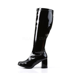 Retro Stiefel GOGO-300WC (Weitschaftstiefel) - Lack Schwarz Retro Stiefel GOGO-300WC (Weitschaftstiefel) - Lack Schwarz
