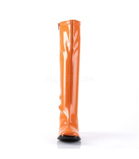Retro Stiefel GOGO-300 - Lack Orange Retro Stiefel GOGO-300 - Lack Orange
