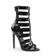 Stiletto Sandalette SEXY-52 - Lack Schwarz