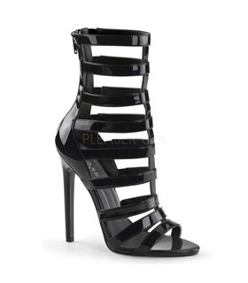 Stiletto Sandalette SEXY-52 - Lack Schwarz Stiletto Sandalette SEXY-52 - Lack Schwarz