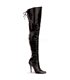 Pleaser Overknee Stiefel LEGEND-8899 Schwarz Leder (P)