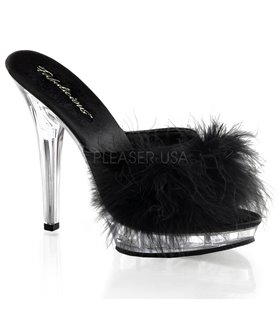 Pantolette LIP-101-8 - Schwarz/Klar Pantolette LIP-101-8 - Schwarz/Klar