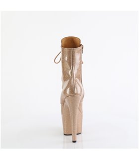 ADORE-1020GP - Plateau Stiefelette - Gold mit Glitzer | Pleaser ADORE-1020GP - Plateau Stiefelette - Gold mit Glitzer | Pleaser