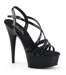 Plateau Sandalette DELIGHT-613 - Schwarz Plateau Sandalette DELIGHT-613 - Schwarz