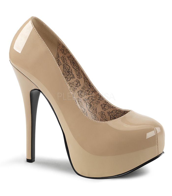 Plateau Pumps TEEZE-06W - Creme (Weit)