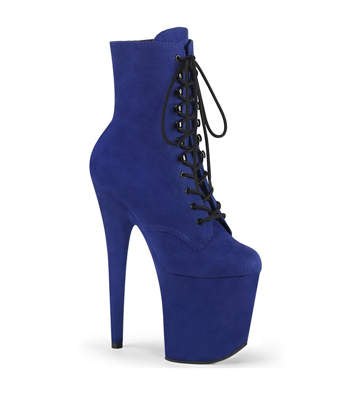 Extrem Plateau Heels  FLAMINGO-1020FS - Royal Blau