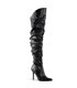 Overknee Stiefel CLASSIQUE-3011 - Schwarz