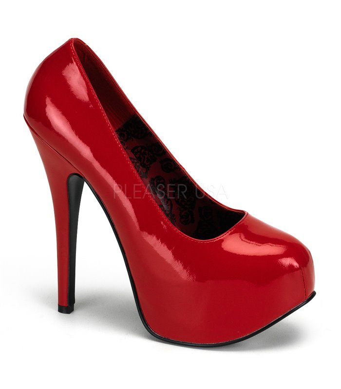 Plateau Pumps TEEZE-06W - Rot (Weit)