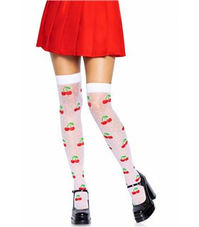 Polka dot cherry thigh highs Polka dot cherry thigh highs