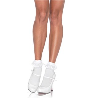 Anklet With Lace Ruffle