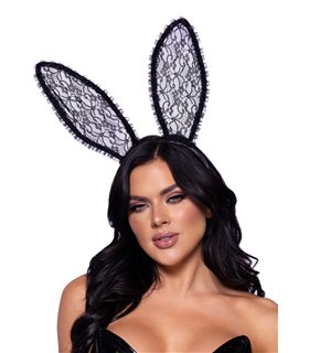 Ruffle trimmed  bunny ears