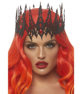 Glitter die cut jeweled crown