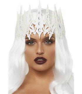 Glitter die cut jeweled crown