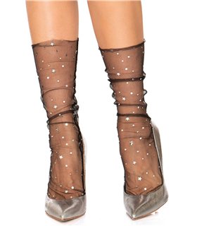 Tulle Star and moons socks