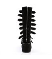 Demonia Plateau Stiefel DAMNED-318 Schwarz samt