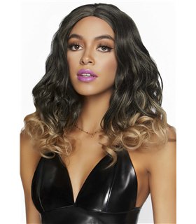 Curly ombre long bob wig