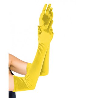 Elegante Extra Lange Satinhandschuhe in 6 Farben, One Size | Leg Avenue