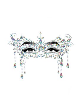 Masquerade face jewels sticker