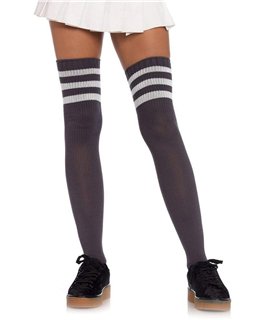 Sportliche Overknee Strümpfe schwarz | Leg Avenue