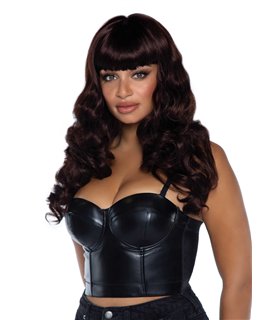 Rothaarige Langhaar Perücke mit Locken rot | Leg Avenue