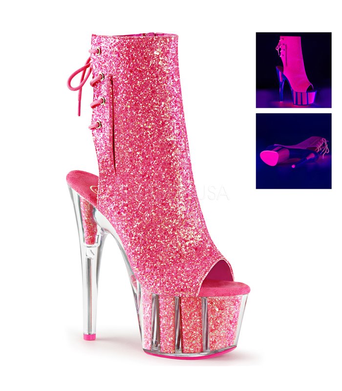 Plateau Stiefelette ADORE-1018G - Pink