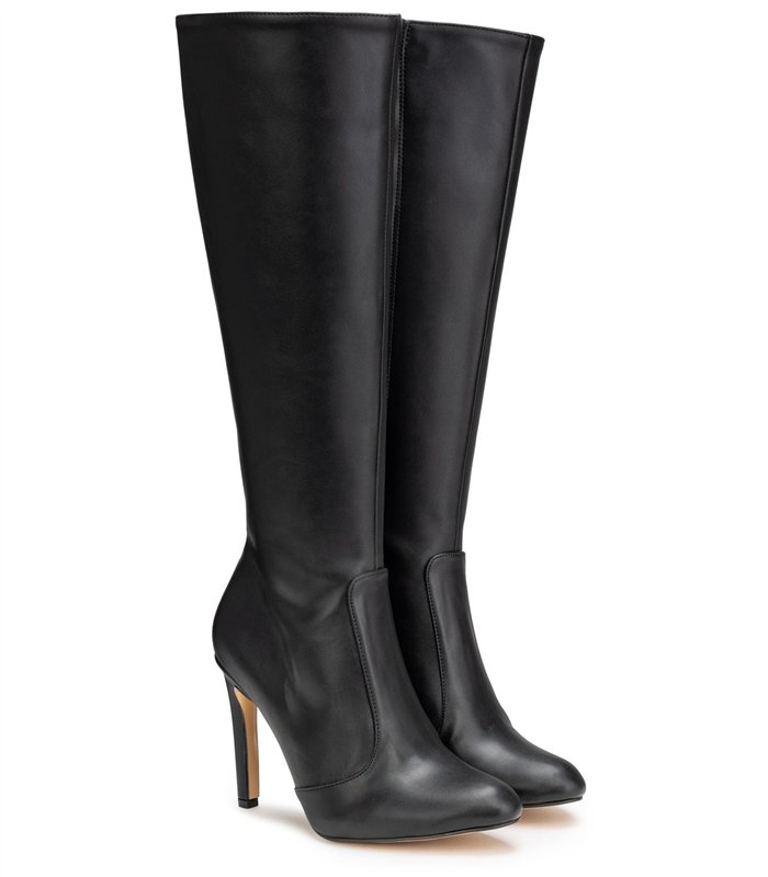 Michael Soul DONNA - Klassische Stiletto Stiefel in schwarz matt