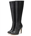 Michael Soul DONNA - Klassische Stiletto Stiefel in schwarz matt