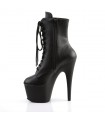 ADORE-1020 Plateau Stiefeletten Matt Schwarz | Pleaser SALE