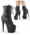 ADORE-1020 Plateau Stiefeletten Matt Schwarz | Pleaser SALE